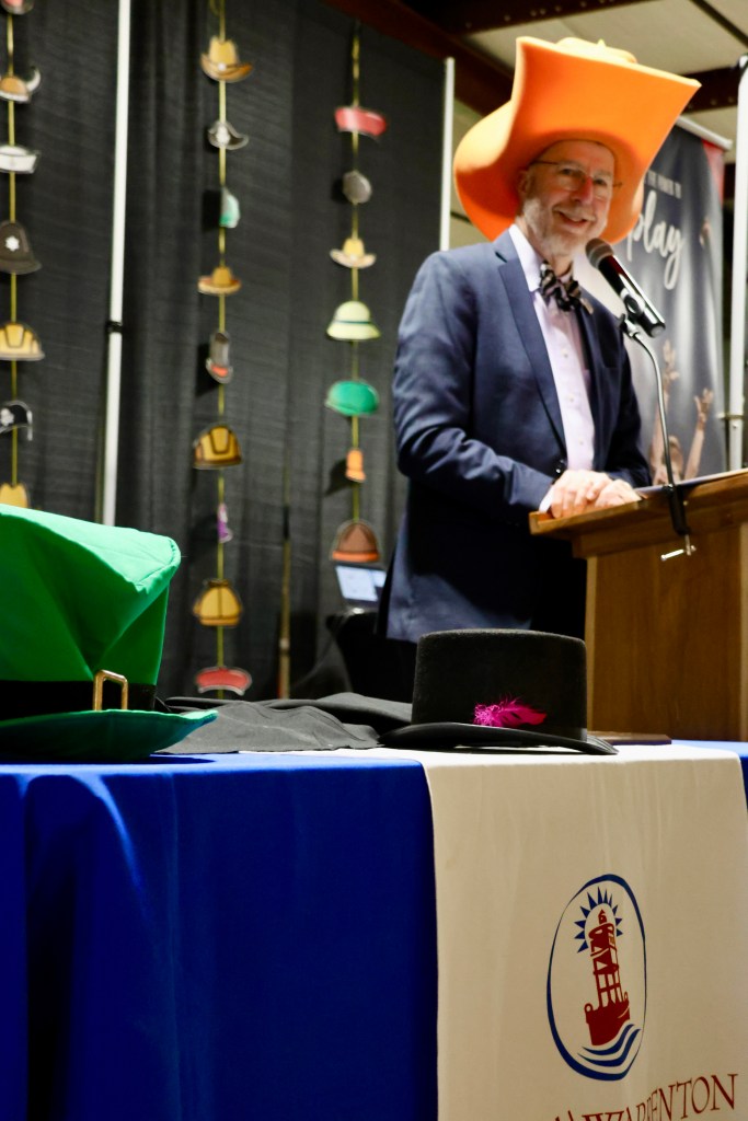 Astoria-Warrenton Chamber of Commerce members tip their hats