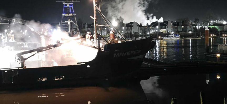 Warrenton firefighters extinguished fishing vessel fire